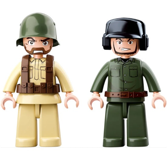 Sluban B0691 WW2 Tank Panzer With 2 Mini Figures