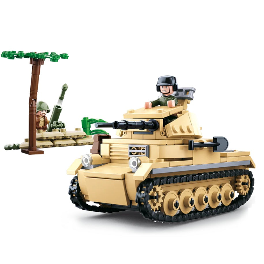 Sluban B0691 WW2 Tank Panzer With 2 Mini Figures