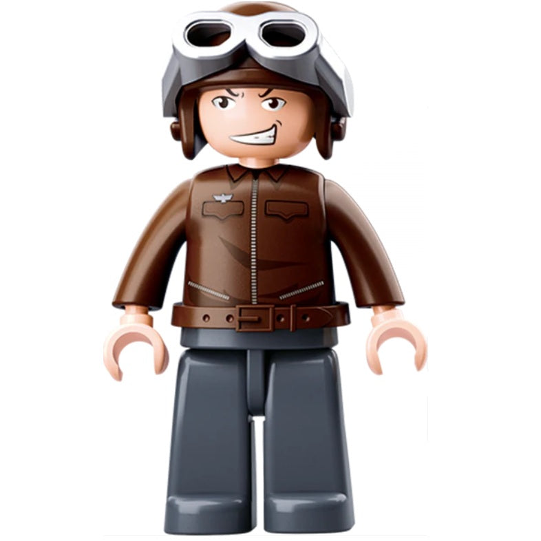 Sluban B0692 WW2 Plane Messerschmitt BF109 Fighter With Mini Figure