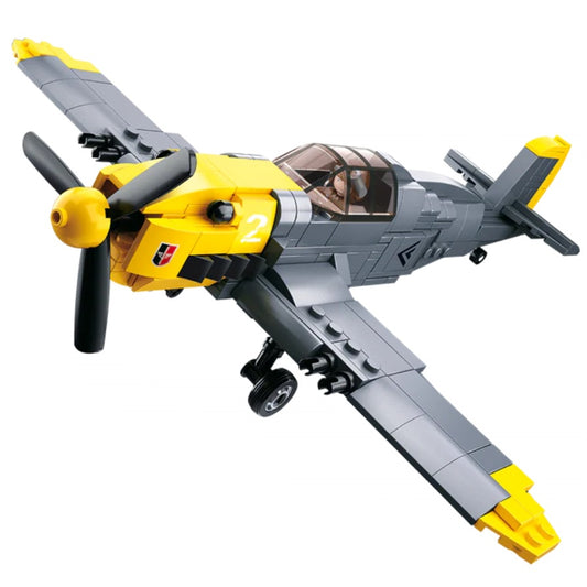 Sluban B0692 WW2 Plane Messerschmitt BF109 Fighter With Mini Figure