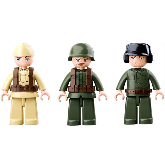 Sluban B0695 WW2 Half Track SD.KFZ.251 With 3 Mini Figures