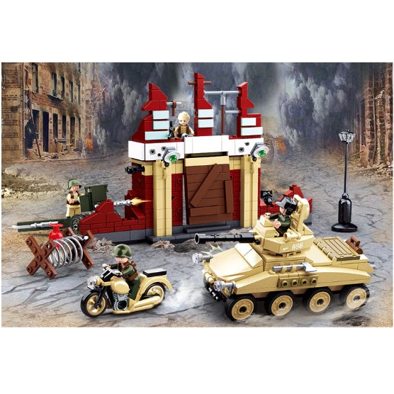 Sluban B0696 WW2 Battle of Stalingard with 4 Minifigures