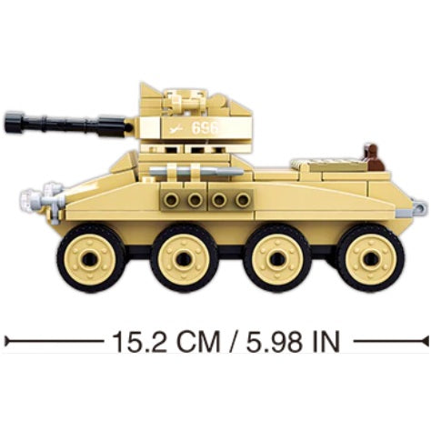 Sluban B0696 WW2 Battle of Stalingard with 4 Minifigures