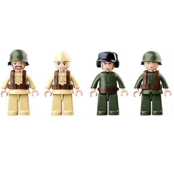 Sluban B0696 WW2 Battle of Stalingard with 4 Minifigures