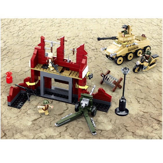 Sluban B0696 WW2 Battle of Stalingard with 4 Minifigures