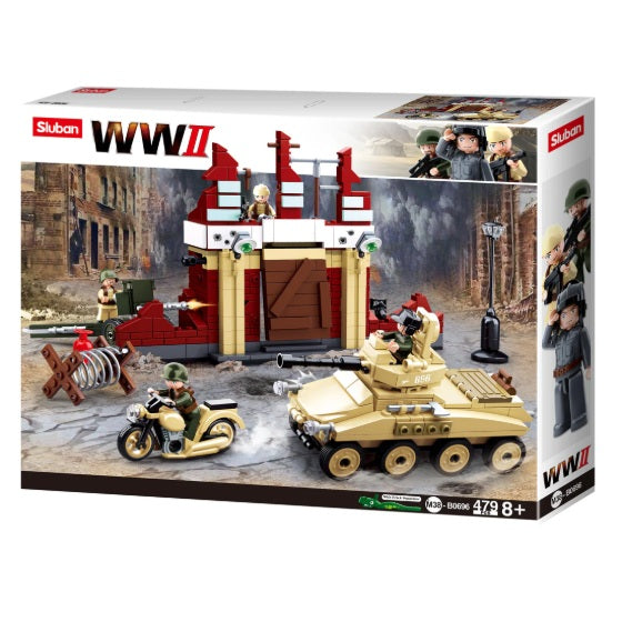 Sluban B0696 WW2 Battle of Stalingard with 4 Minifigures