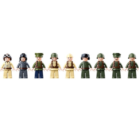 Sluban B0697 WW2 Battle of Kursk with 9 Mini Figures