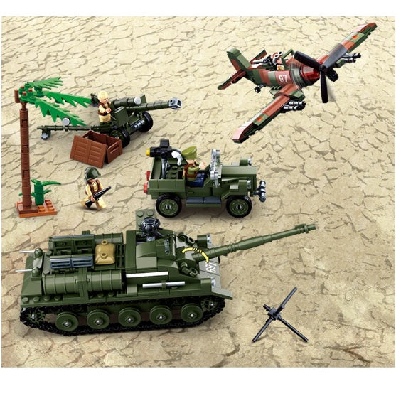 Sluban B0697 WW2 Battle of Kursk with 9 Mini Figures