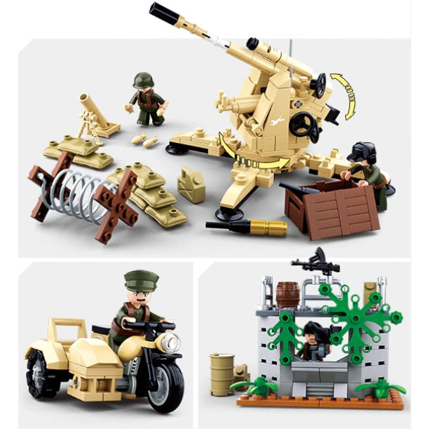 Sluban B0697 WW2 Battle of Kursk with 9 Mini Figures