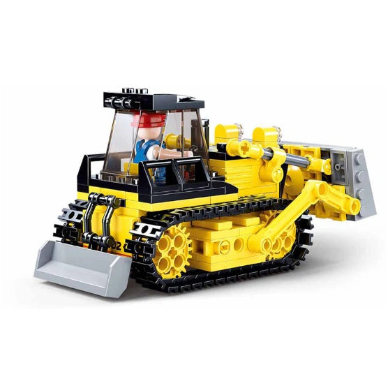 Sluban B0802 Town Construction Bulldozer with Minifigure