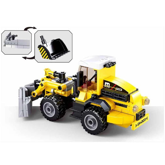 Sluban B0803 Town Construction Dozer/Plough with Minifigure