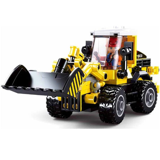 Sluban B0803 Town Construction Dozer/Plough with Minifigure
