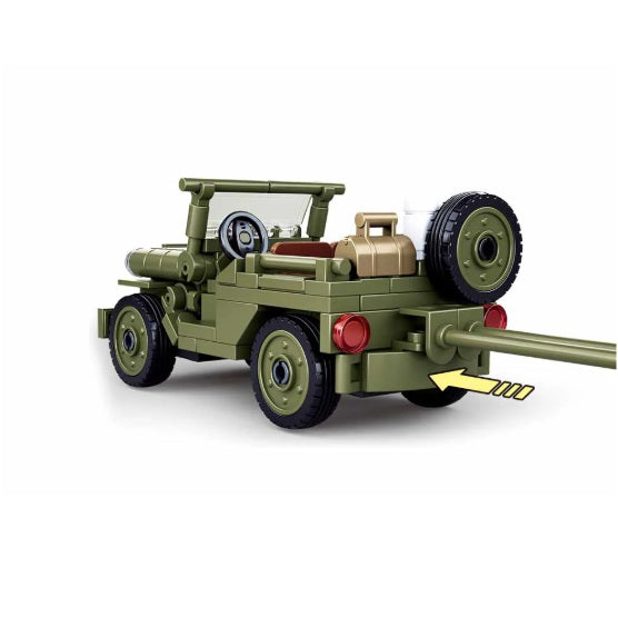 Sluban B0853 WW2 Willys Jeep With Mini Figure