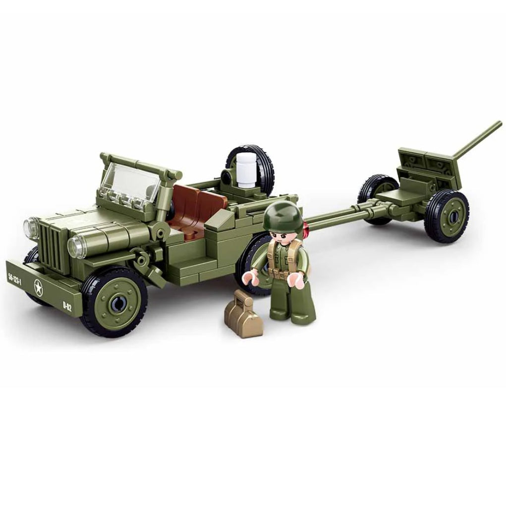 Sluban B0853 WW2 Willys Jeep With Mini Figure