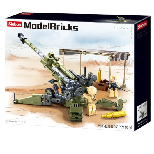 Sluban B0890 MB M777 Howitzer with 2 Minifigures