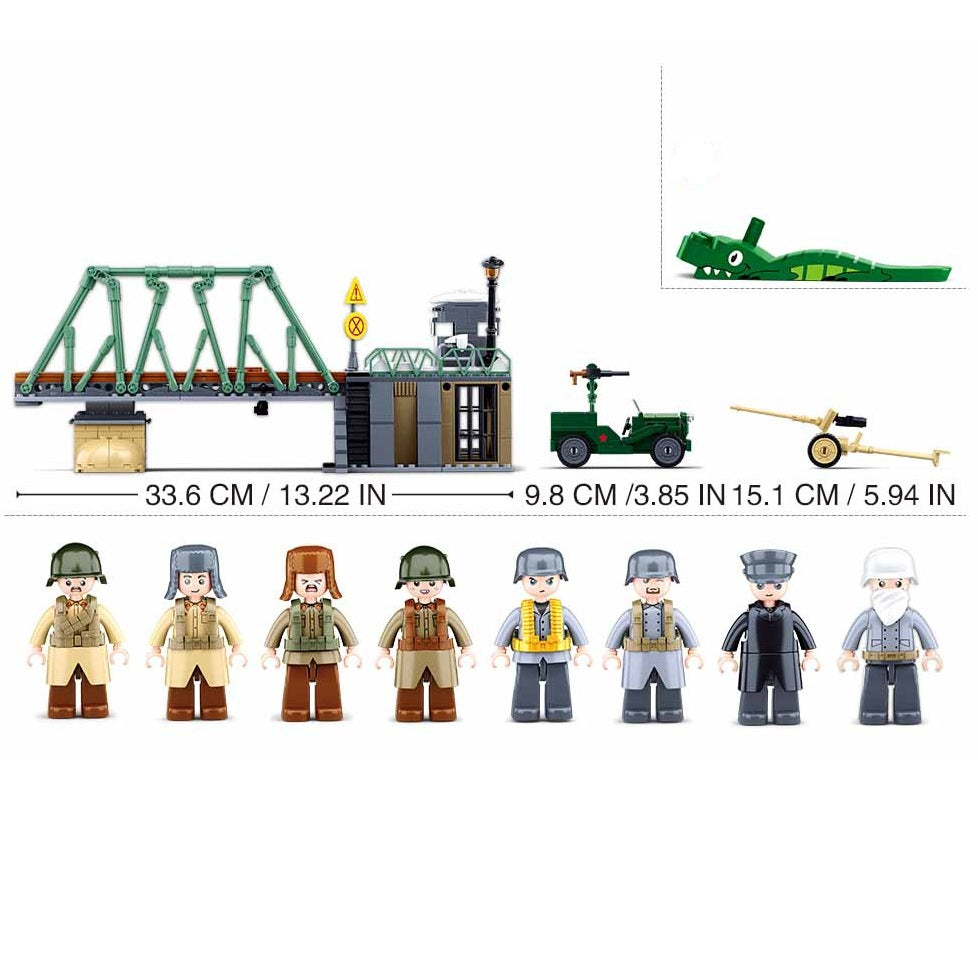 Sluban B0981 Battle of Budapest The Winter Counter Attack with 8 Minifigures