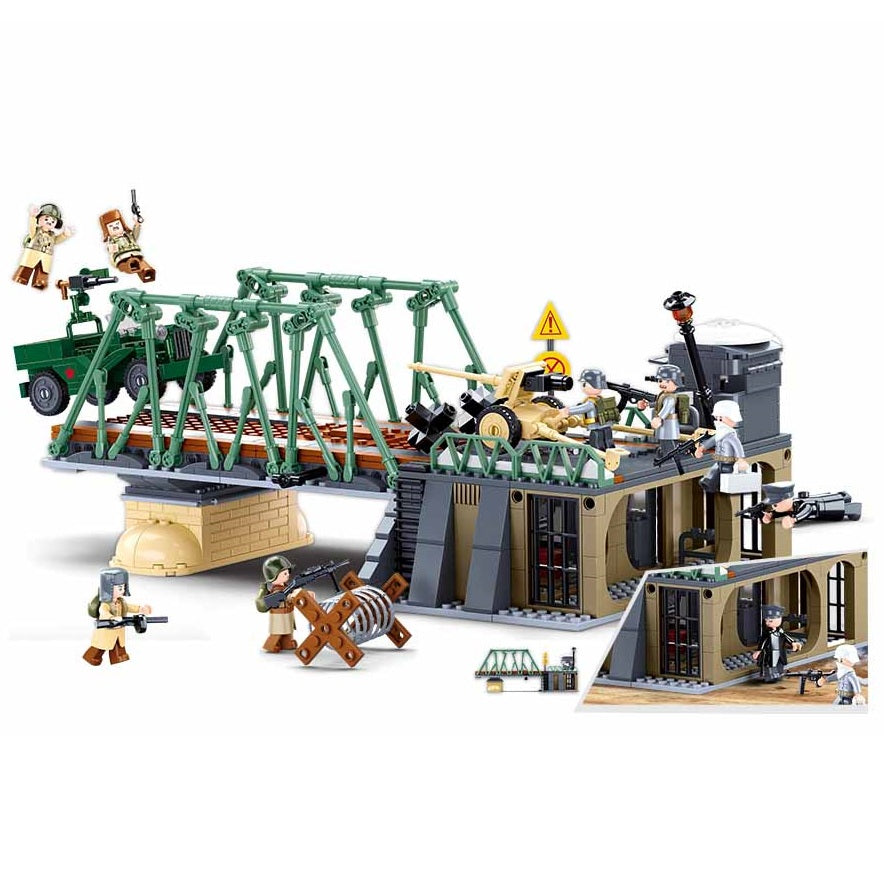 Sluban B0981 Battle of Budapest The Winter Counter Attack with 8 Minifigures