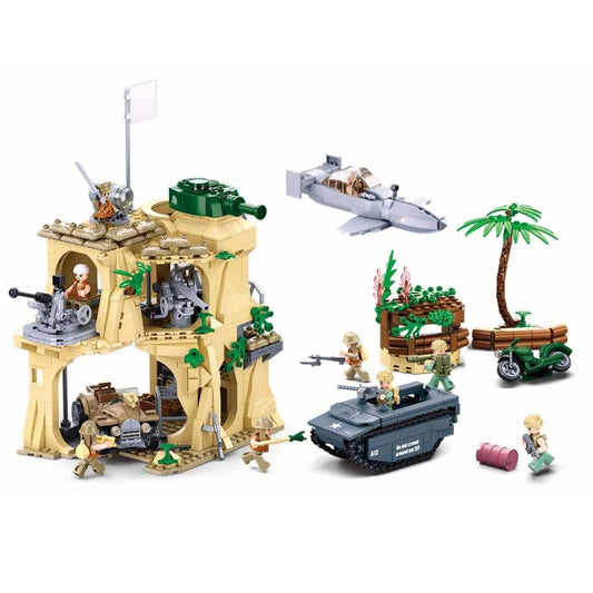 Sluban B111 WW2 Battle of IWO JIMA with 9 Minifigures