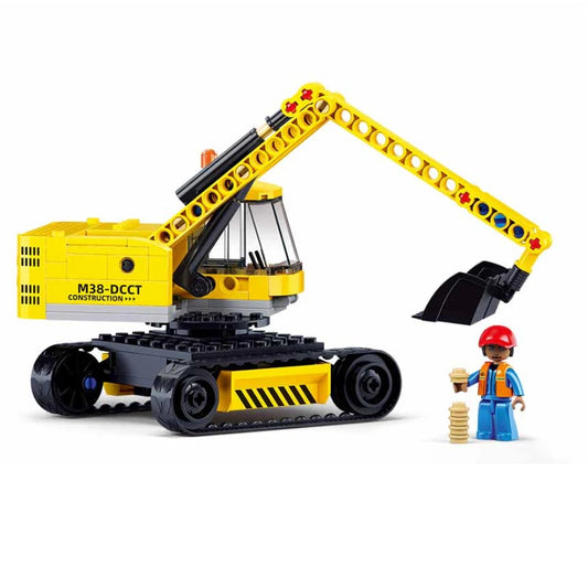 Sluban B1196 Town Construction Excavator With Minifigures