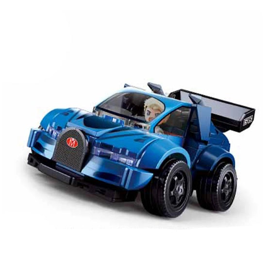 Sluban B1203 Super Cars Hatchback With Mini Figure (Scale 1/40) Each (1 of 8)