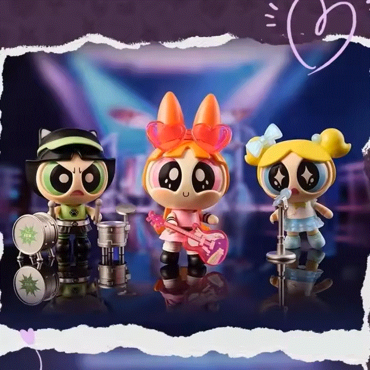 BLOKEES 75871 Powerpuff Girls Daadoos FM01 Cute Beats Blind Box- Each (1 of 9)