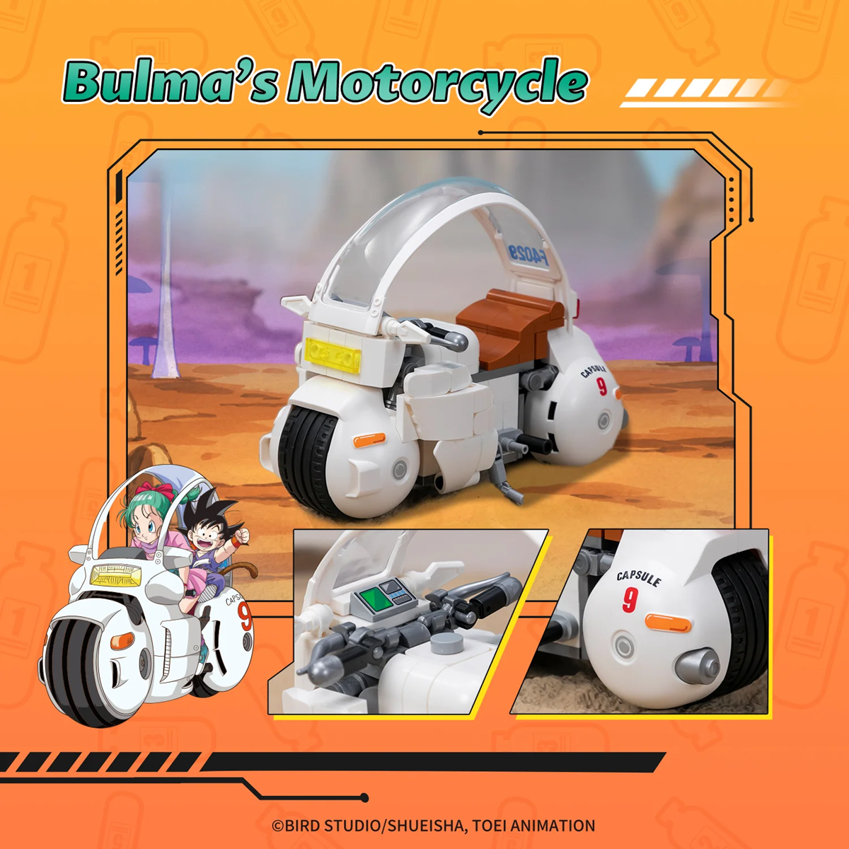 Pantasy 87005 Dragon Ball Classic Ride Series - Bulma's Motorcycle