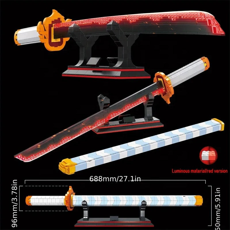 DK1503 Demon Slayer - Nichirin Sword (Brick Model)