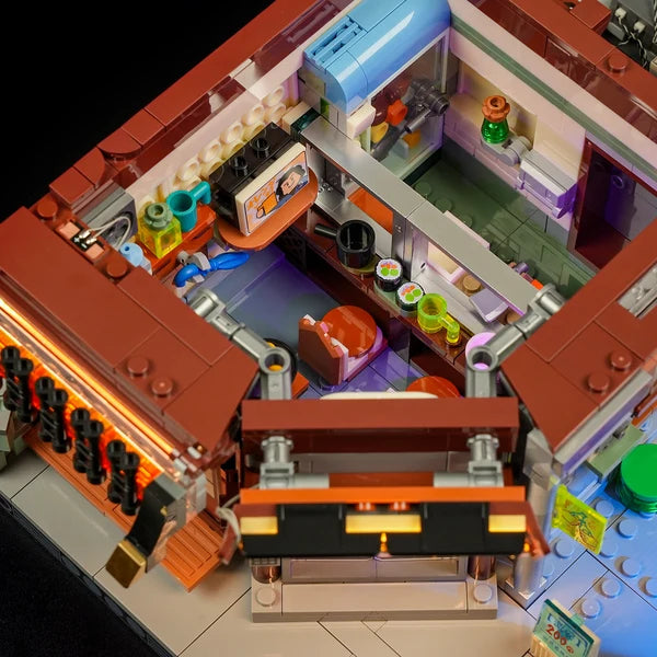 Lumibricks F9073 Cyberpunk Neoncity – Japanese Izakaya Building Blocks with LED Lights | 1987 Pieces