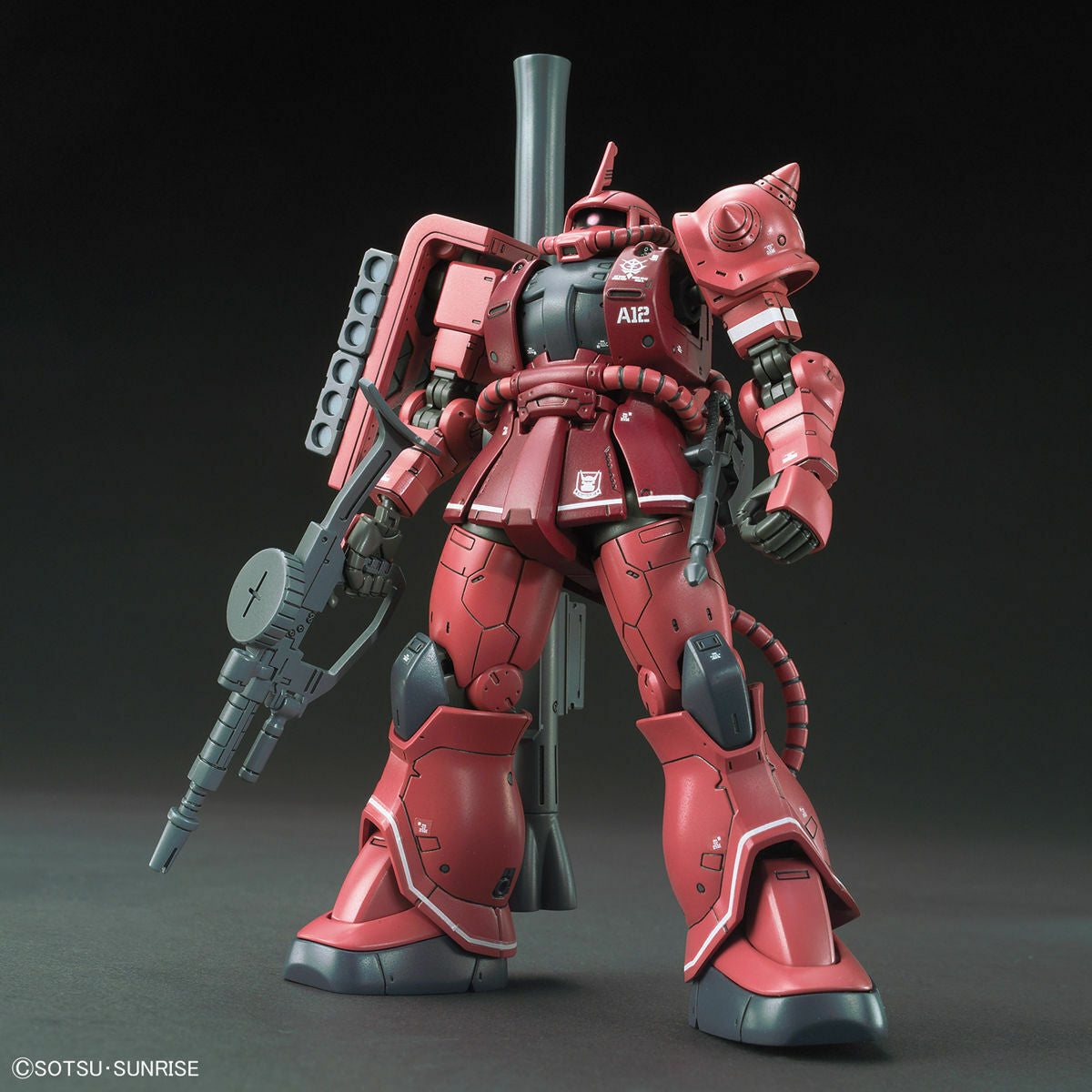 Bandai HG 1/144 MS-06S ZAKU II PRINCIPALITY OF ZEON CHAR AZNABLE’S MOBILE SUIT Red Comet Ver.