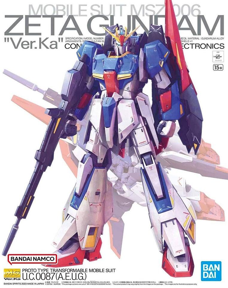 Bandai MG 1/100 ZETA GUNDAM Ver.Ka Model Kit