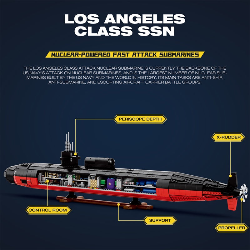 Reobrix 33049A Los Angeles-Class Nuclear Submarine