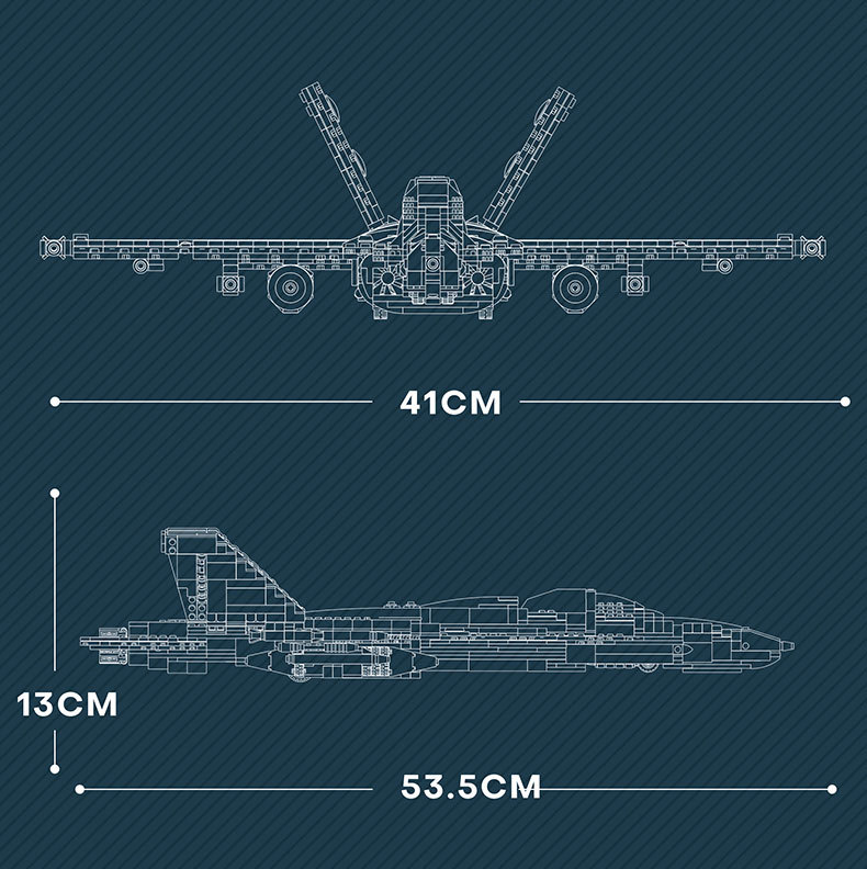 Reobrix 33022 F-18 Super Hornet