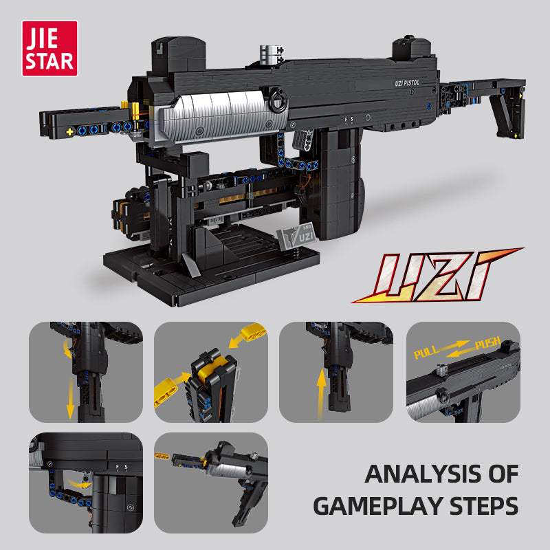 Jiestar 58021 UZI Submachine Gun