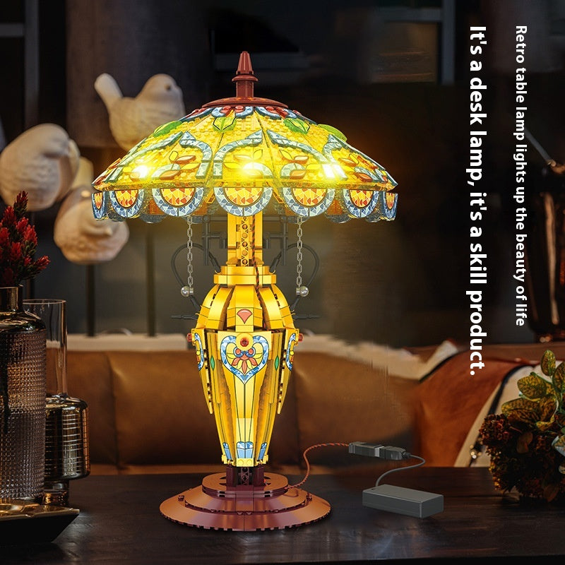 Jiestar JJ9081 Retro Table Lamp with LED Light