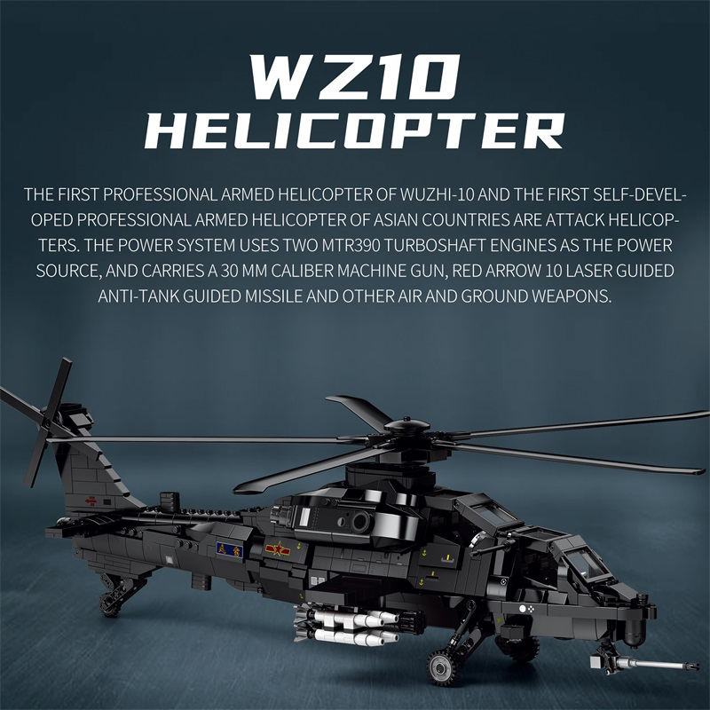 Reobrix 33033 WZ-10 Fierce Thunderbolt