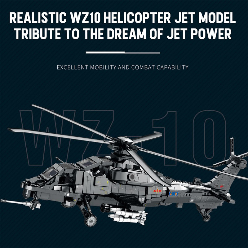 Reobrix 33033 WZ-10 Fierce Thunderbolt
