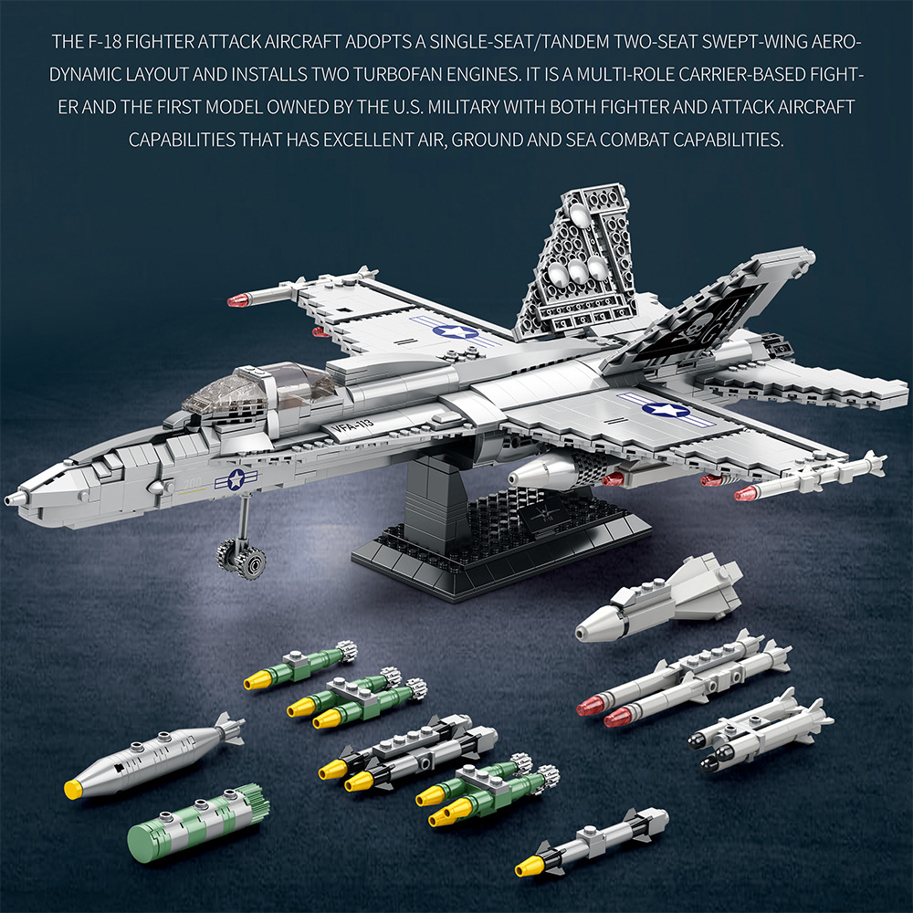 Reobrix 33022 F-18 Super Hornet