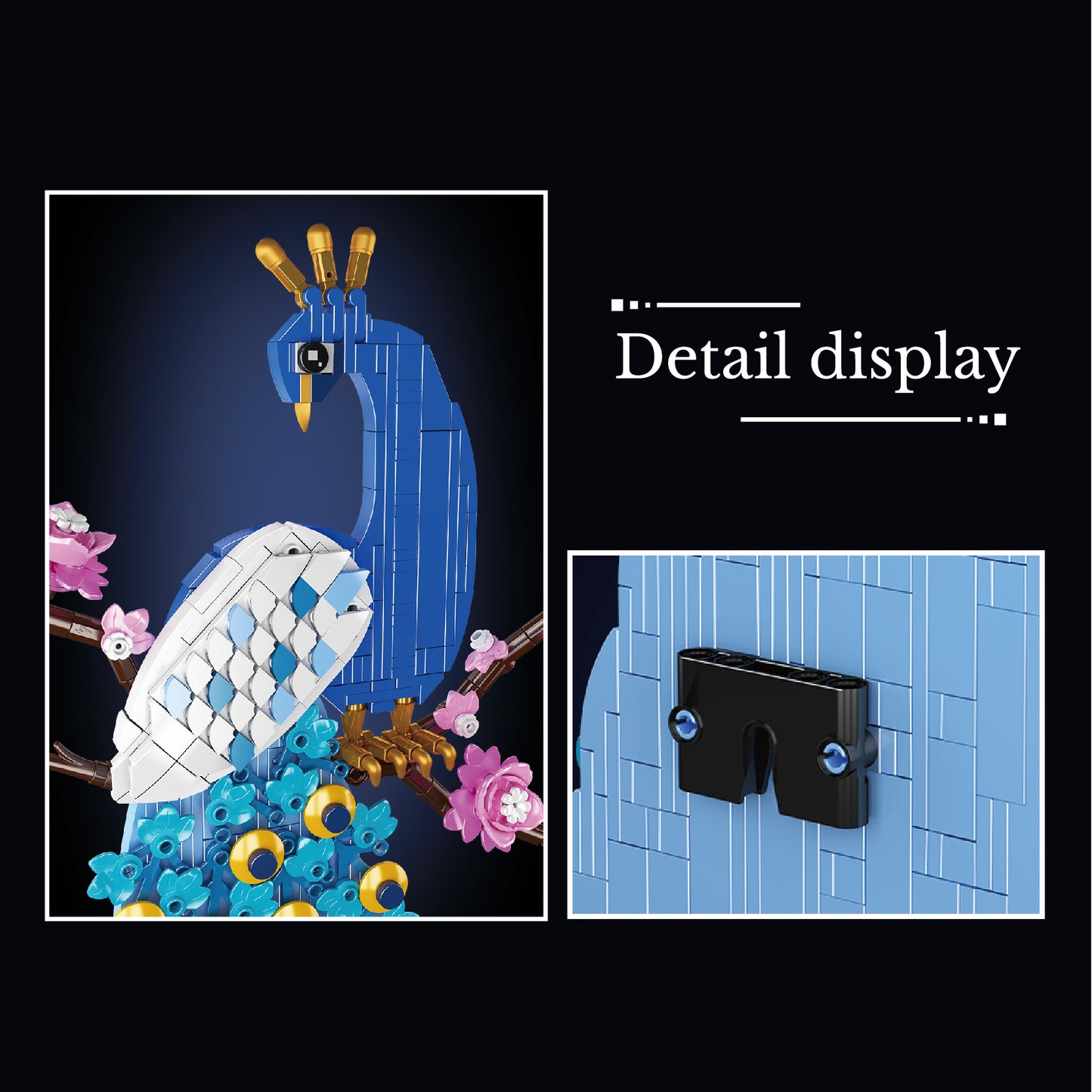 Mould King 10149E Peacock Painting