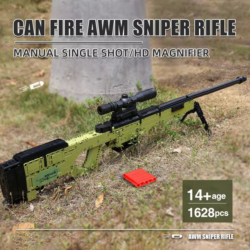 Mould King 14010E AWM Sniper Rifle Gun