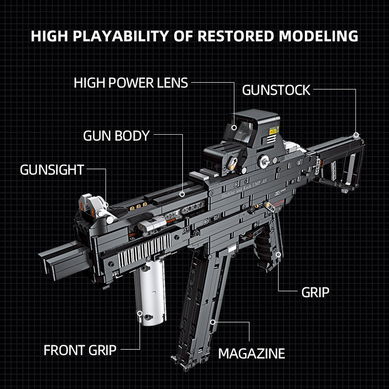Jiestar 92401 UMP45 Submachine Gun