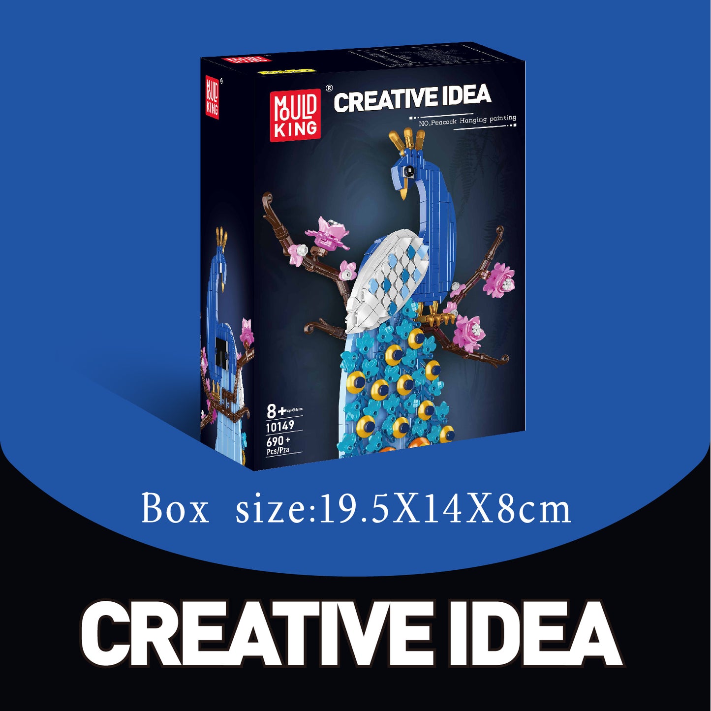 Mould King 10149E Peacock Painting