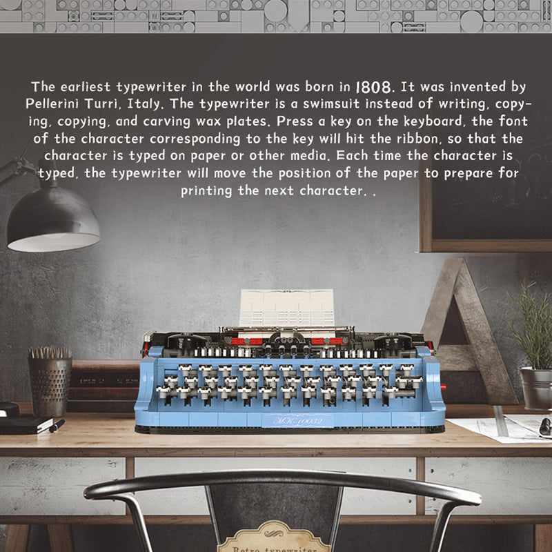Mould King 10032E  Retro Typewriter