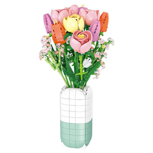 Jiestar JJ9065 Rose Tulip Ensemble