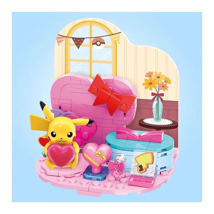 KEEPPLEY K20225 Pokémon Pikachu Bedroom Building Block Set