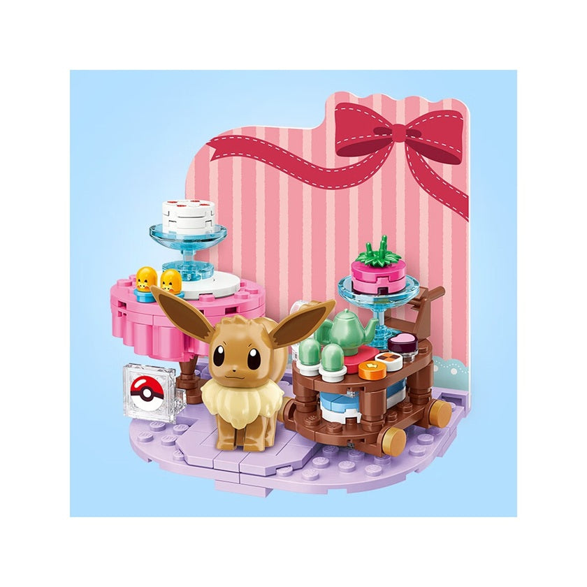 KEEPPLEY K20227 Pokémon Eevee Café Building Block Set