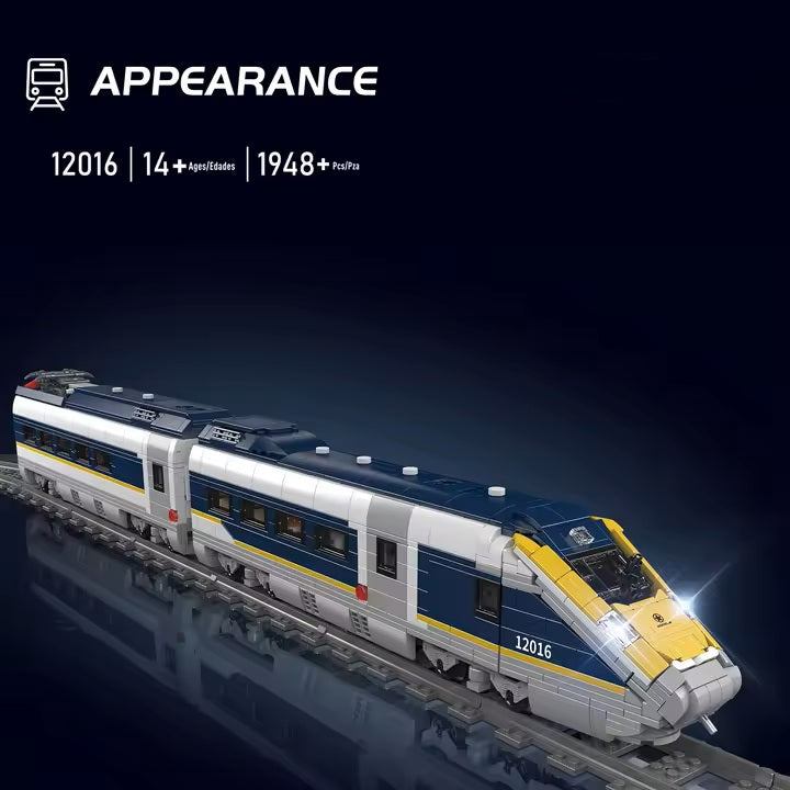 Mould King 12016 Eurostar E320 High-Speed Train (Motorised with Remote)
