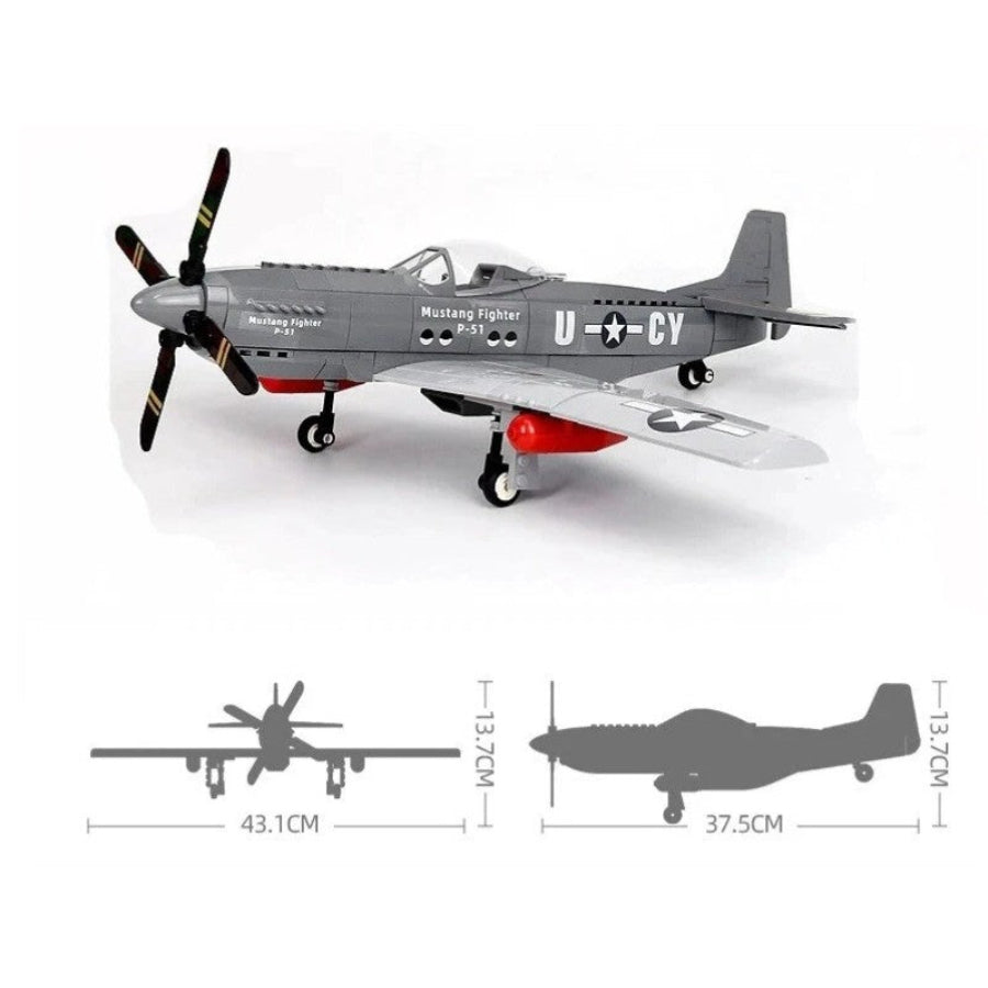 WANGE 4006 P-51 Mustang Fighter Aircraft