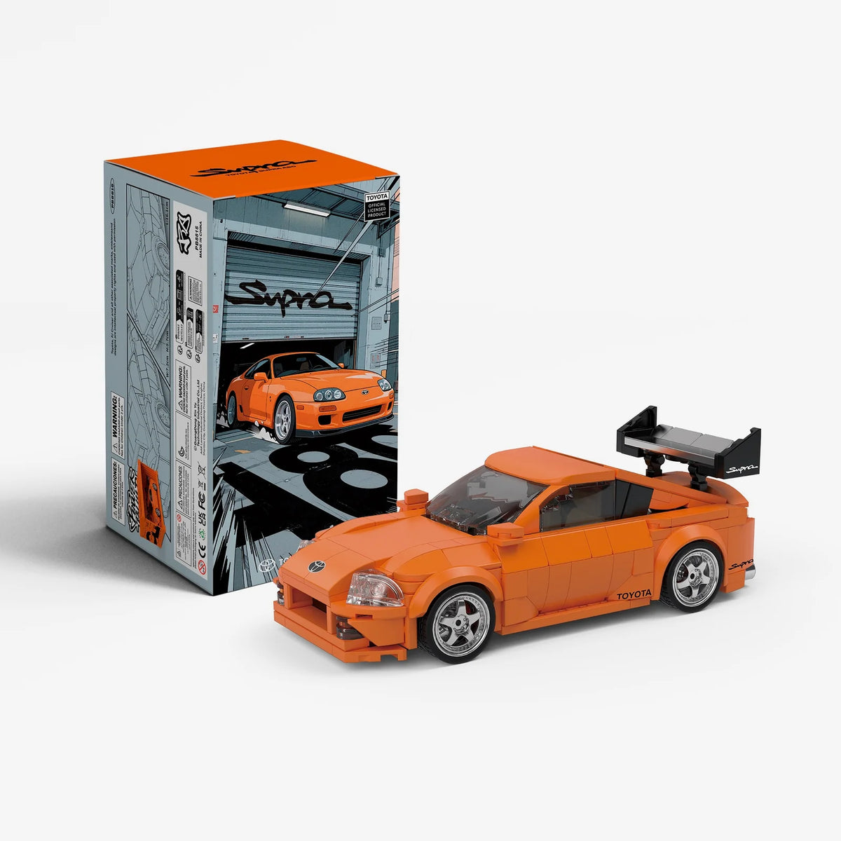 PowerBuild PB8815 Toyota Supra A80 MK4 Sports Car Building Blocks Model Kit