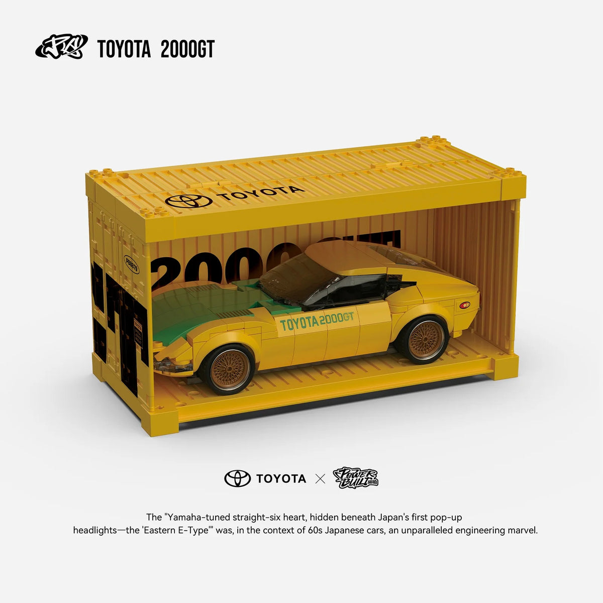 PowerBuild PB8879 Toyota 2000GT Classic Sports Car Building Blocks Model Kit