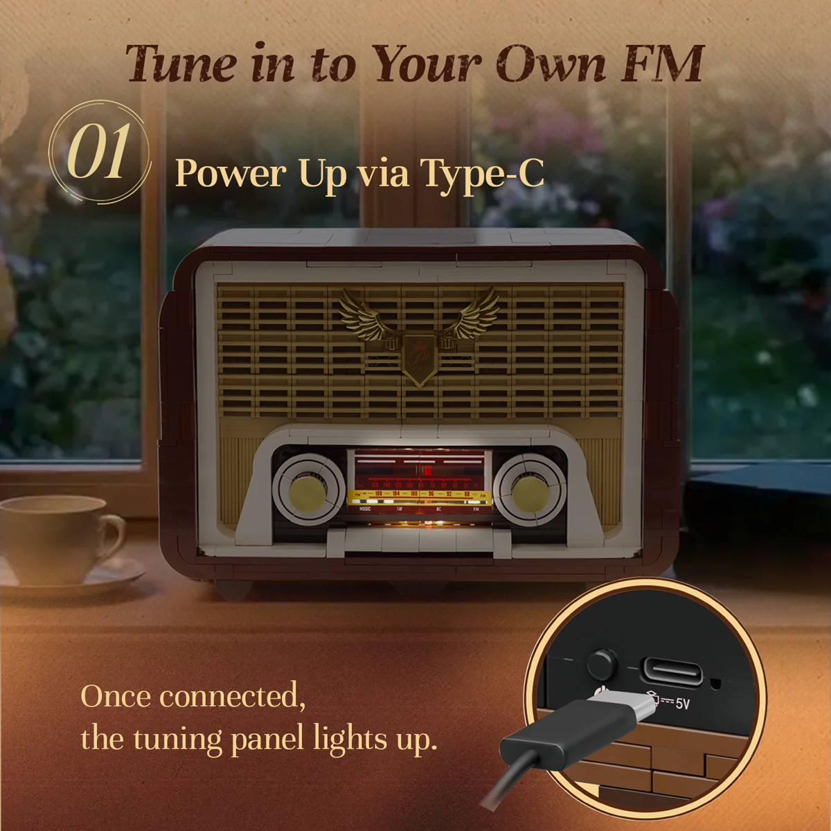 Pantasy 85048 Retro Series - Wireless Radio